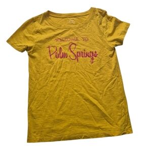 Jcrew Women's Mustard Yellow T-Shirt Xs